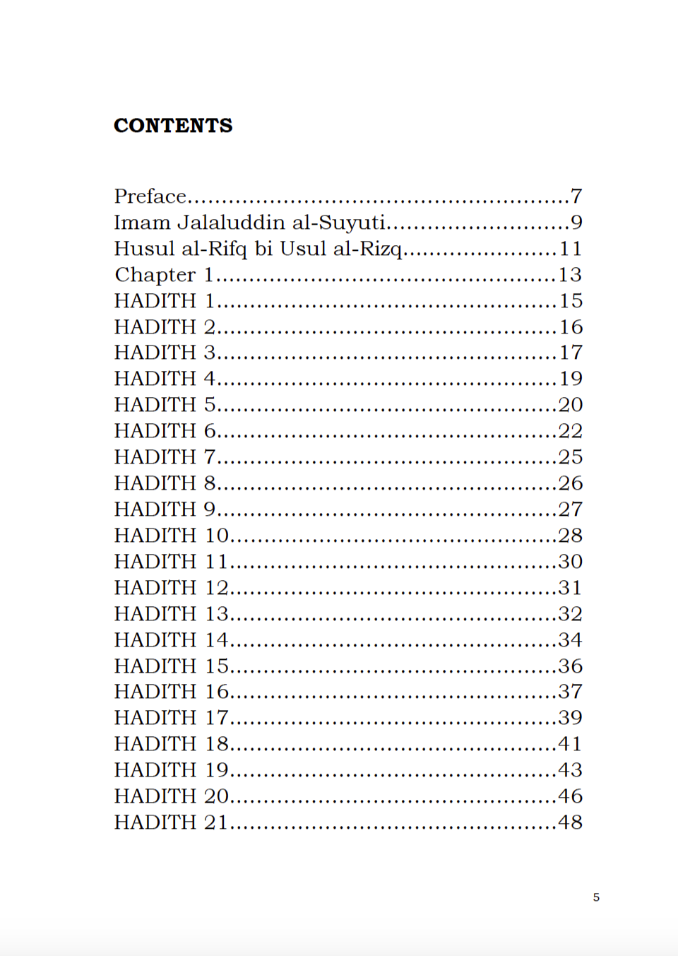 Book of Rizq Page 5 – An Islamic Guide to Divine Sustenance